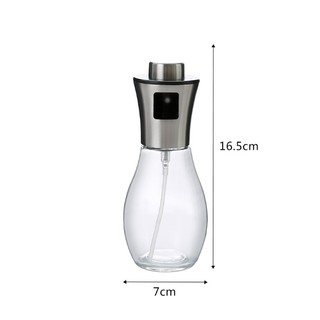 Bình xịt dầu thủy tinh 200ml nắp inox304.