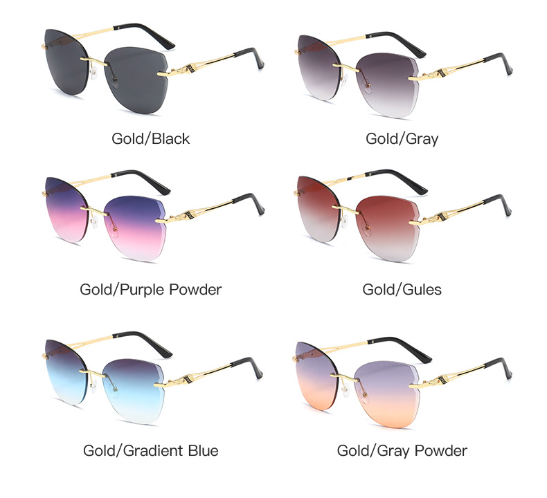 Kính Mát Gọng Mắt Mèo Phong Cách Hàn Quốc Chống Tia Uv400 Thiết Kế Thời Trang