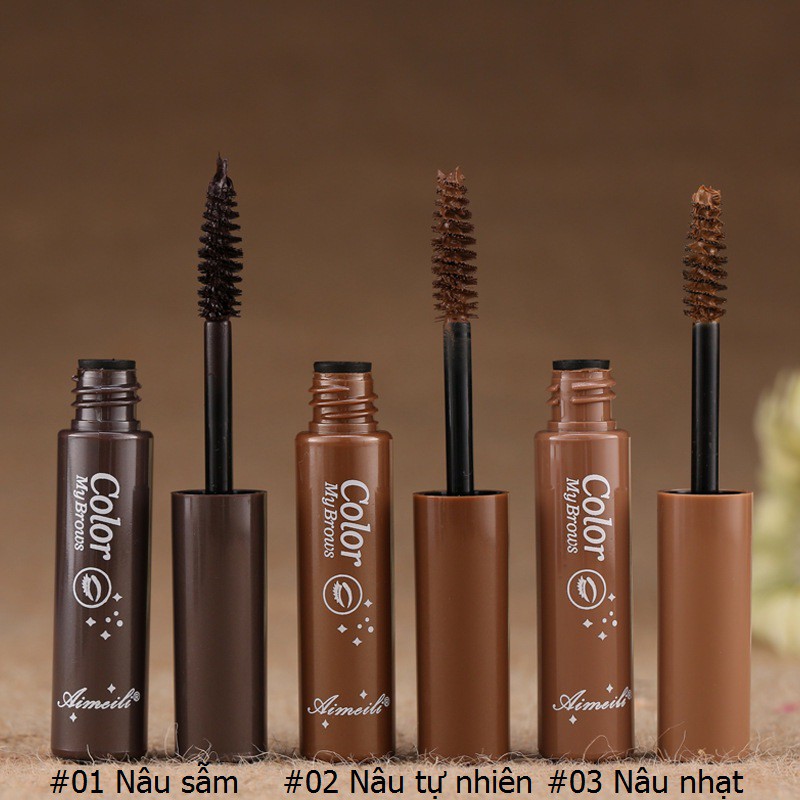 Mascara nhuộm màu lông mày Color My Brows Aimeili 6 in 1 AML163