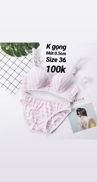 [ Ảnh thật] SB15 Bộ lót trơn trượt Set Lót cơ bản Set Bra không gọng ngực Bộ đồ lót bỏ gọng nâng ngực Sexy | BigBuy360 - bigbuy360.vn