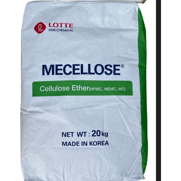 CHẤT TẠO ĐẶC HEC – CENLLULOSE ETHER Hàn Quốc túi 1kg Mecellose Cellulose Ether, MC, HPMC