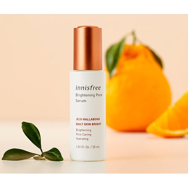 Tinh Chất  Quýt  -  serum quýt Innisfree dưỡng trắng giảm thâm nám Brightening Pore Serum HALLABONG 30ml.