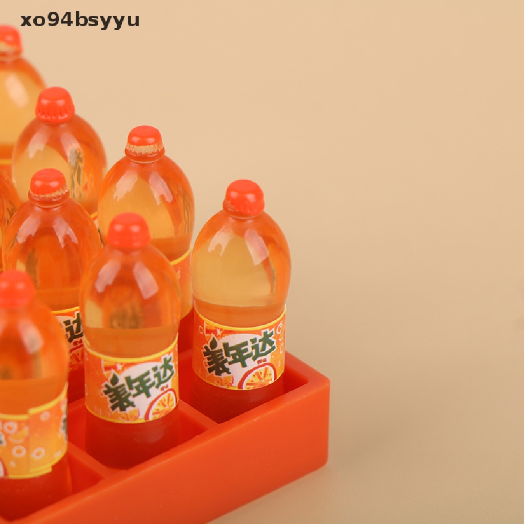 1 Bộ Khay Đựng Nước Ngọt / Soda Mini xo94bsyyu 1Set Tỉ Lệ 1: 12 Trang Trí Nhà Búp Bê