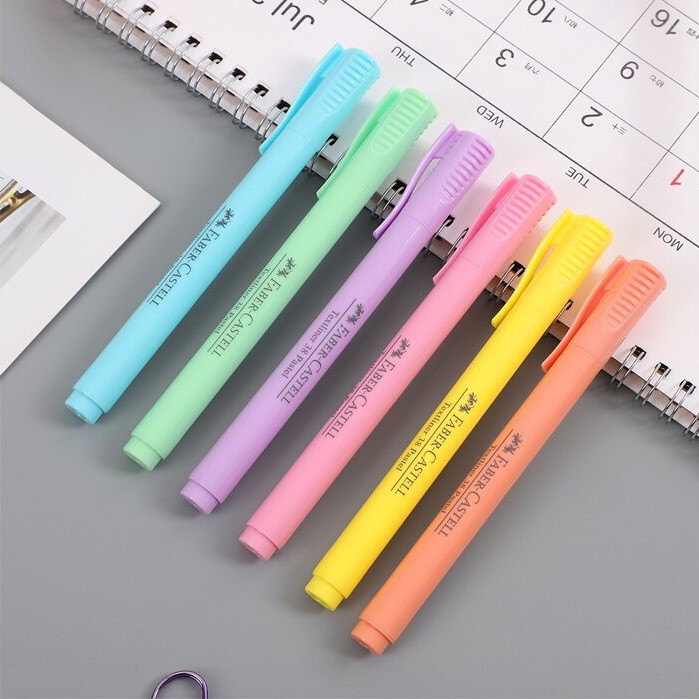 BỘ 6 CÂY BÚT DẠ QUANG FABER CASTELL TEXTLINER 38 (MÀU PASTEL)