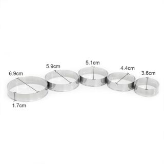 Bộ 5 khuôn cắt hình tròn