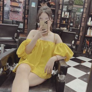 Ao trễ vai tay bồng 01