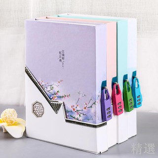Sổ tay nhật ký có khóa phong cách vintage