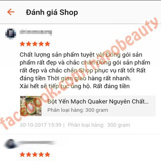 Bột Yến Mạch Handmade 500 gram