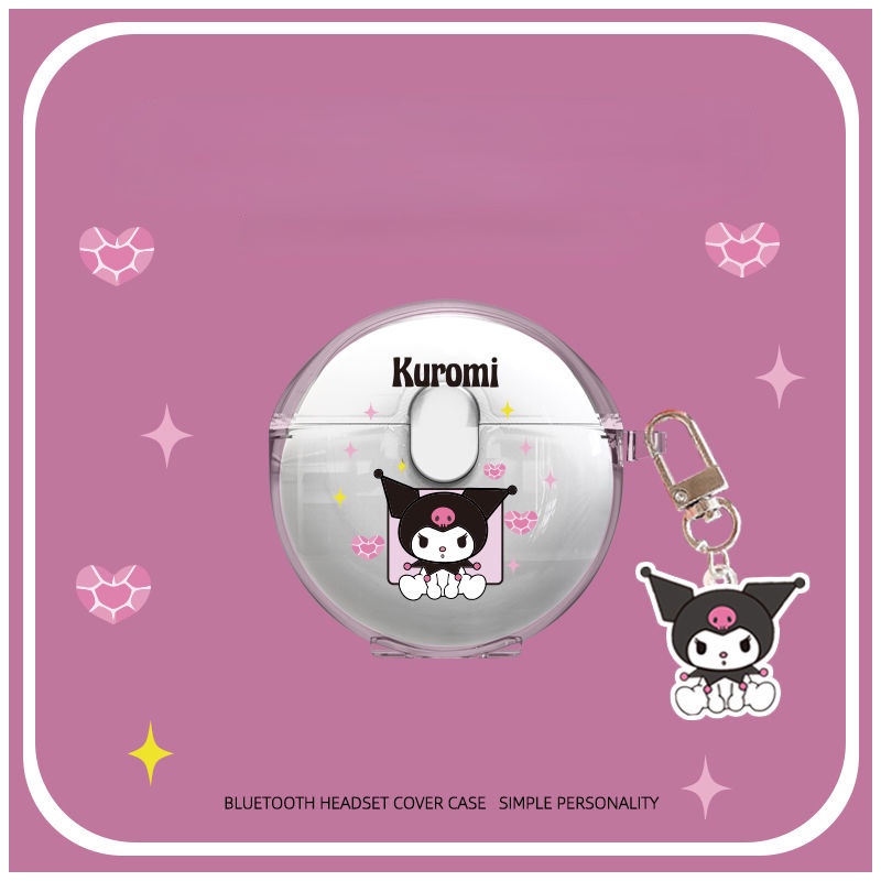 DISNEY Vỏ Bảo Vệ Hộp Sạc Tai Nghe LY311 Bằng Silicon Mềm Hình Chuột Minnie / Thỏ Màu Tím Trong Suốt