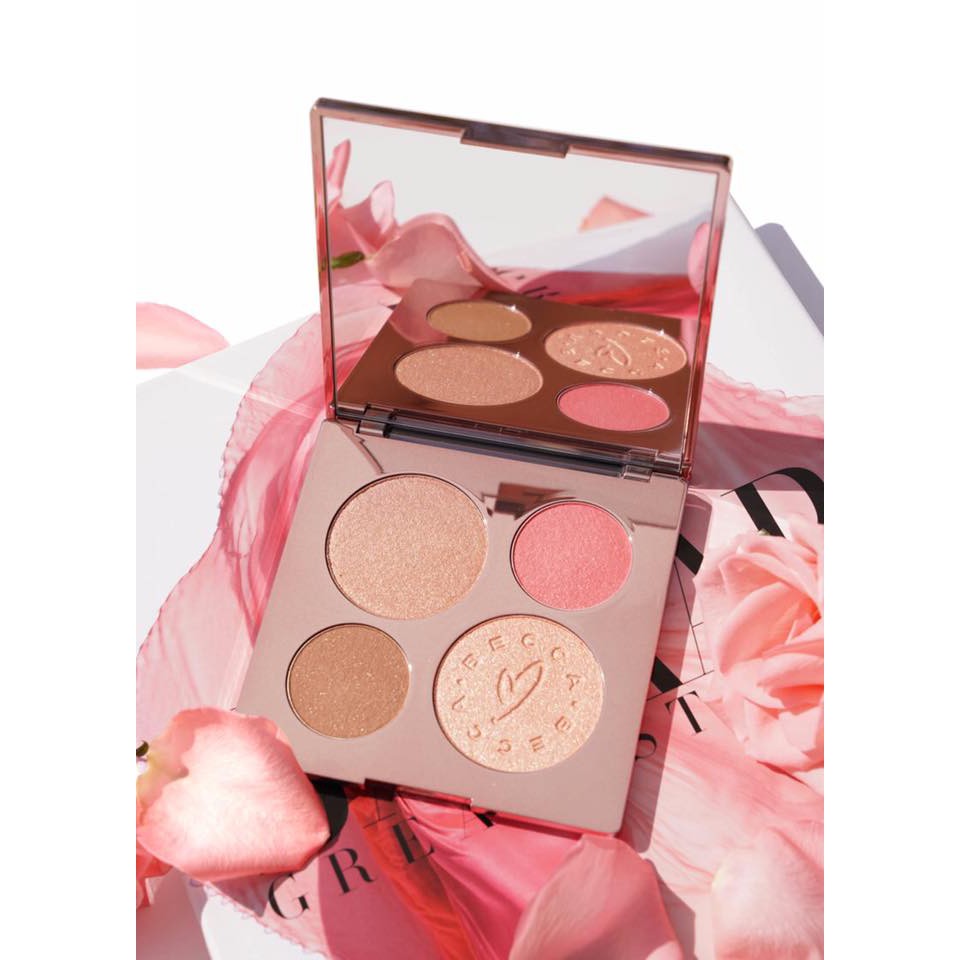 Bảng Makeup Becca Chrissy Teigen Glow Face Palette (Highlight, Phấn Má, Bronzer)