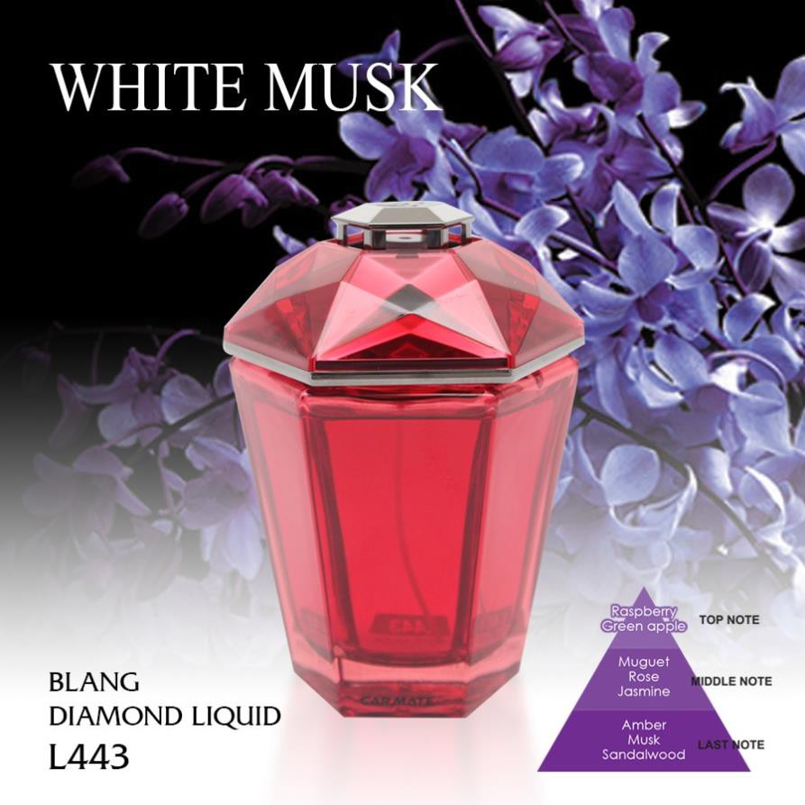 Nước hoa ô tô CARMATE BLANG DIAMOND LIQUID L443 White Musk 90ml