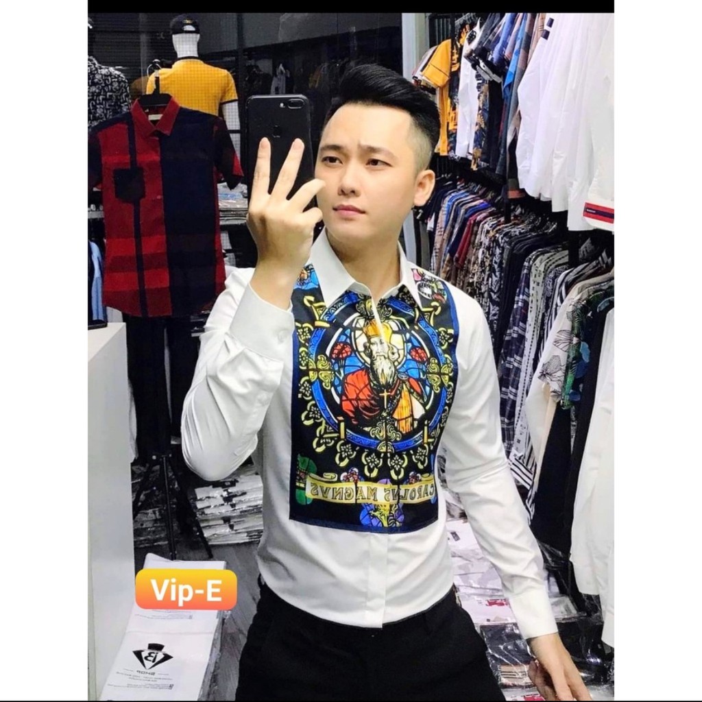 Áo sơ mi nam hiện đại, Áo nam 3D  kẻ sọc nhiều màu lựa chọn 🔰 | BigBuy360 - bigbuy360.vn