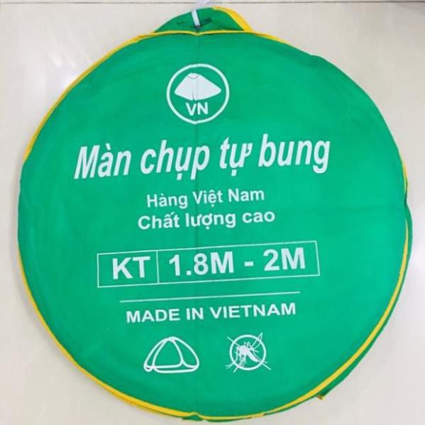 Mùng Tự Bung Đỉnh Nhọn Xếp Gọn Tiện Lợi 1.8m x 2m hàng Việt Nam chất lượng cao