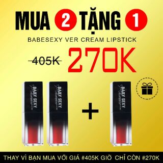 SALE SON KEM BABYSEXY MUA 2 TẶNG 1 GIÁ 270K