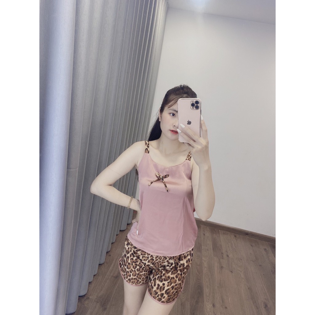 ( Xả Hàng Bán Lỗ) Bộ Đồ Pijama-Bộ Đùi Lụa Satin Hàng Cao cấp Loại 1 [ảnh thật sp] | BigBuy360 - bigbuy360.vn