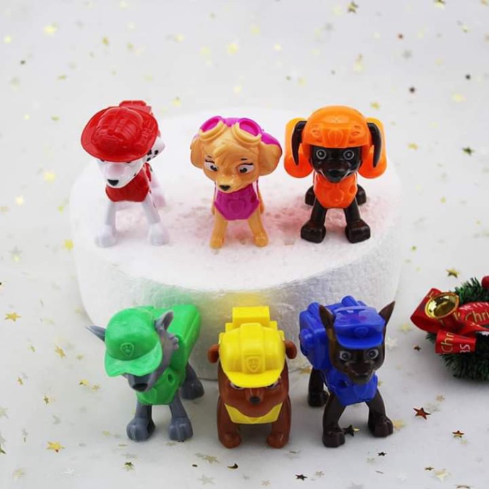 bánh kem phụ kiện trang trí sinh nhật [FREESHIP❤️] đội chó cứu hộ trang trí bánh kem sinh nhật cho bé