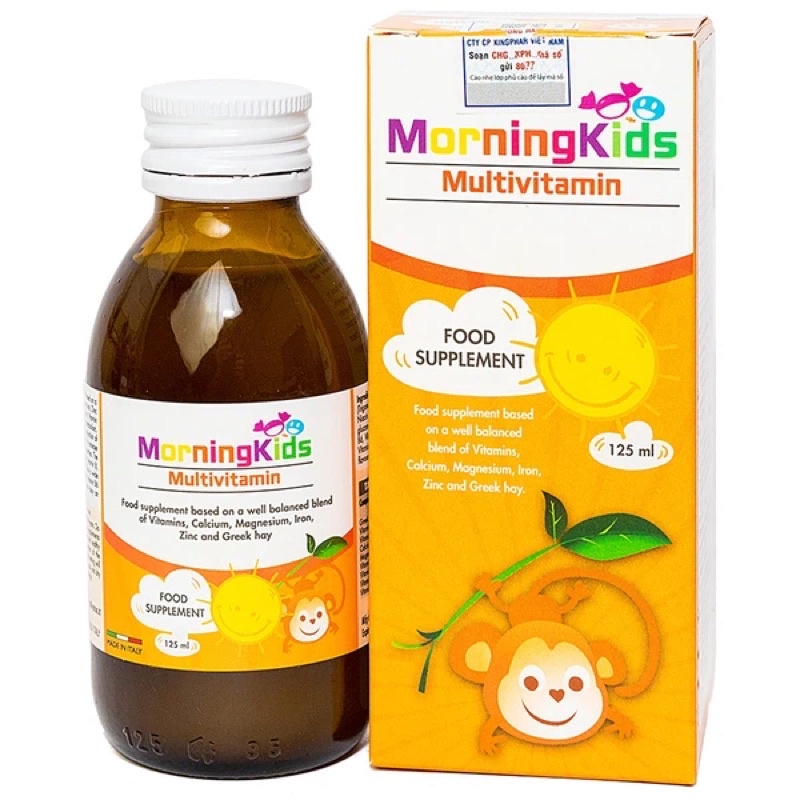 Siro Bổ Sung Vitamin Cho Trẻ Morningkids Multivitamin 125ml - TP045