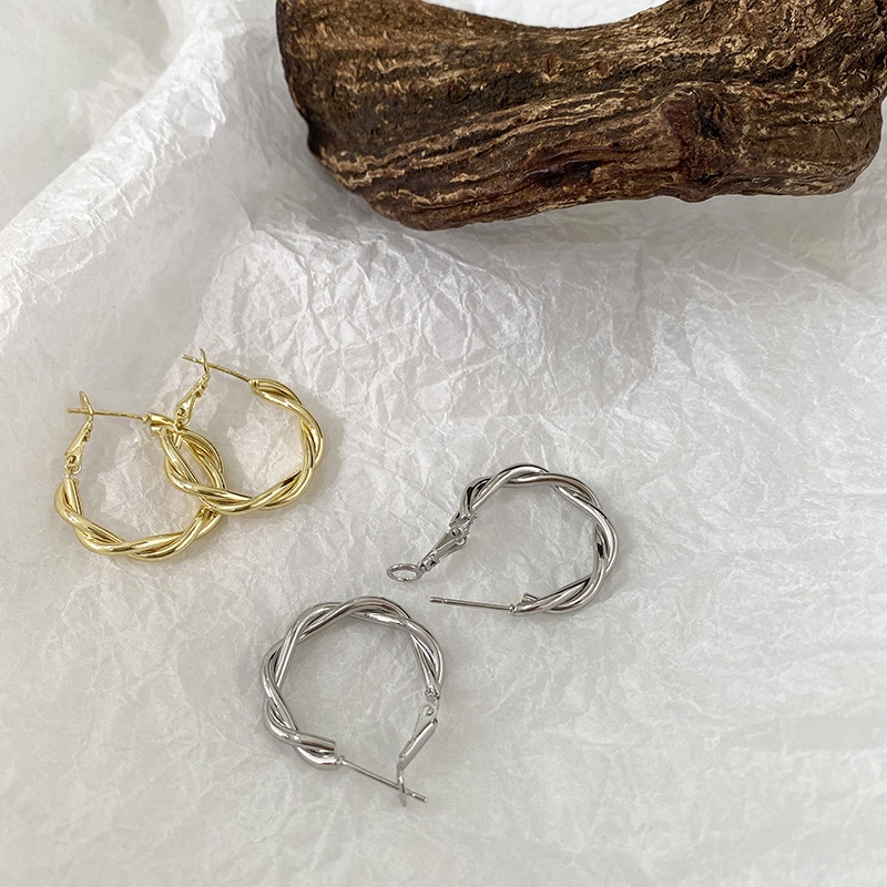 Khuyên Tai Xoắn Đơn Giản Thời Trang Mùa Hè Cá Tính Cao Cấp Hợp Thời Trang Cho Nữ