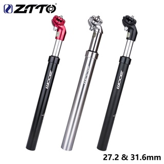  Cốt yên ZTTO giảm sốc màu titan  đỏ  đen 27.2  31.6X350mm dành cho xe đạp leo núi 