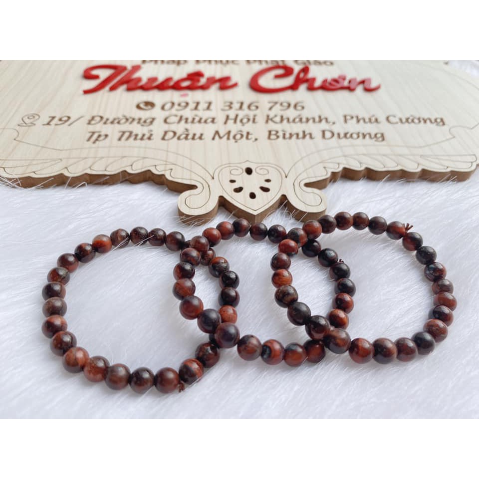 Tay đá phong thủy / chuỗi đeo tay đá mắt hổ ( THUẬN CHƠN )