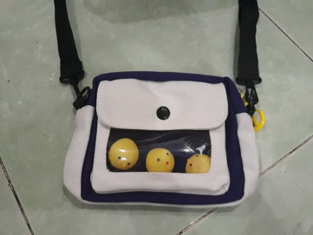 Túi chéo nam nữ chip chip thời trang và cá tính in hình gà con tặng kèm 3 chú gà