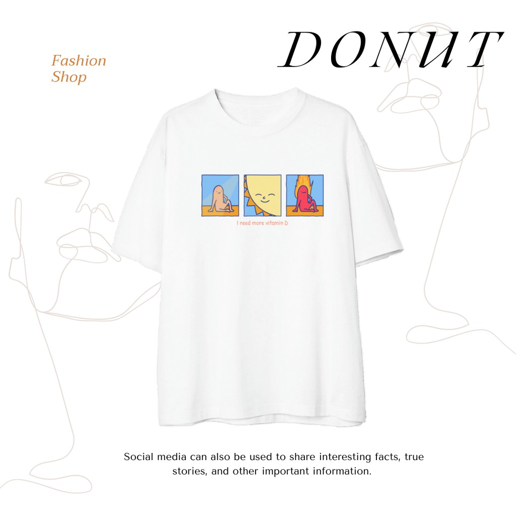 ÁO THUN COTTON OVERSIZE UNISEX FUNNY CARTOON