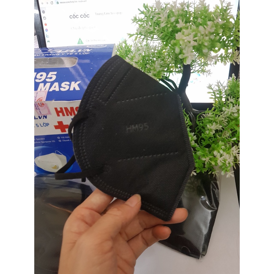 Khẩu trang Y Tế N95 KN95 HM95 (có van/ không van) Màu ĐEN/TRẮNG hàng chuẩn Kháng Khuẩn, chống bụi mịn,... Hot 2022