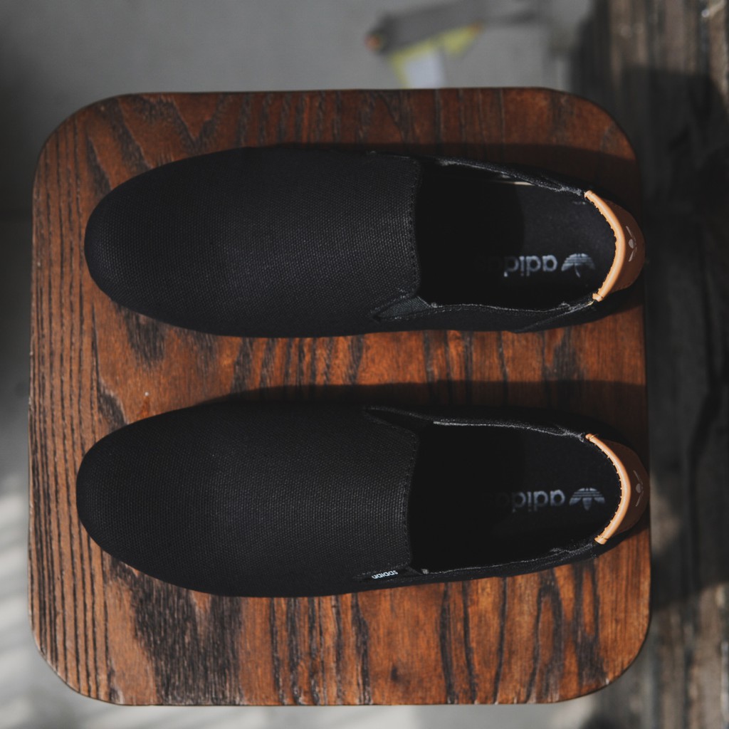055 !! Giày Lười Adidas Da Lộn Thiết Kế Đơn Giản Cá Tính