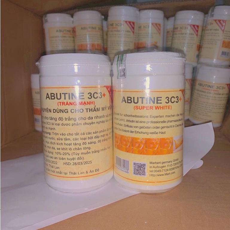 Kem kích trắng Abutine 3c3 vàng Thái Lan 500gr