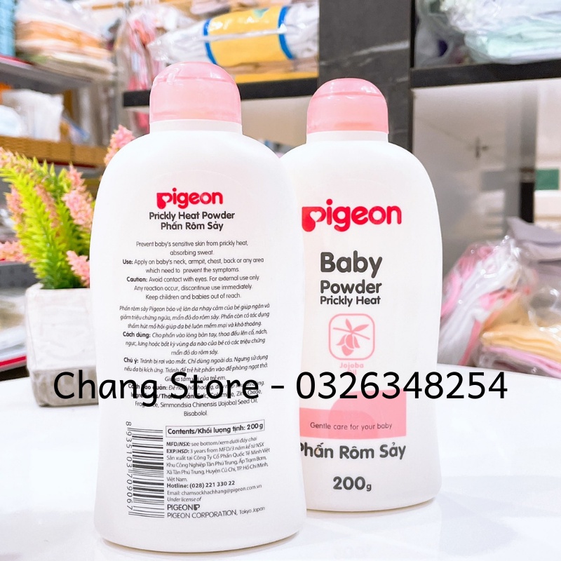 Phấn Ngừa Rôm Sảy Pigeon Nhật Bản 200Gram Cho Bé Sơ sinh