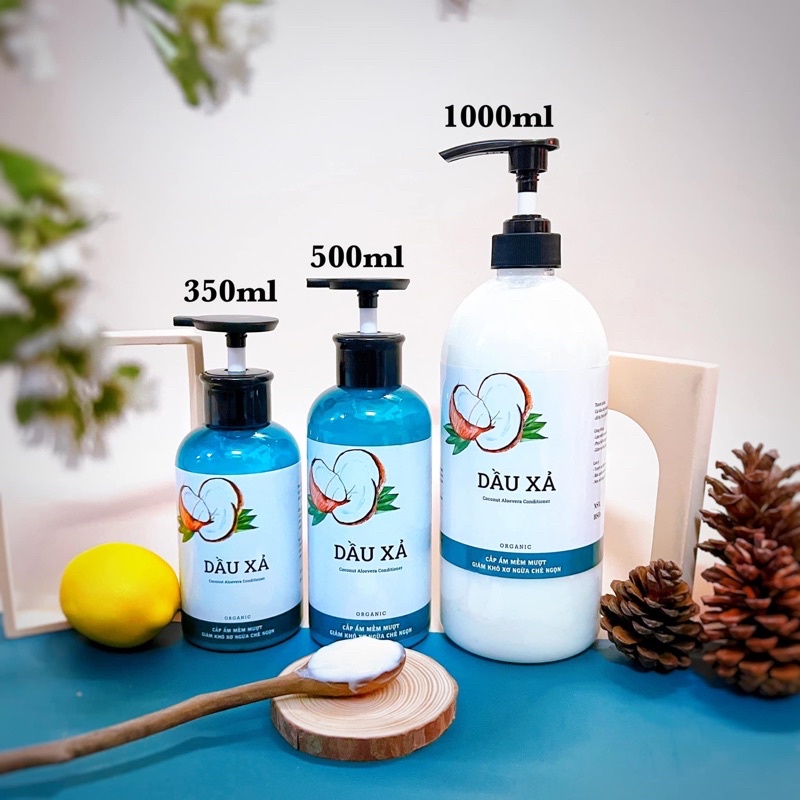 Dầu Xã Dừa Bưởi  KHÔNG SILICON, Mượt tóc, Phục hồi tóc khô xơ, hư tổn, Bóng Khoẻ sau uốn, nhuộm | BigBuy360 - bigbuy360.vn