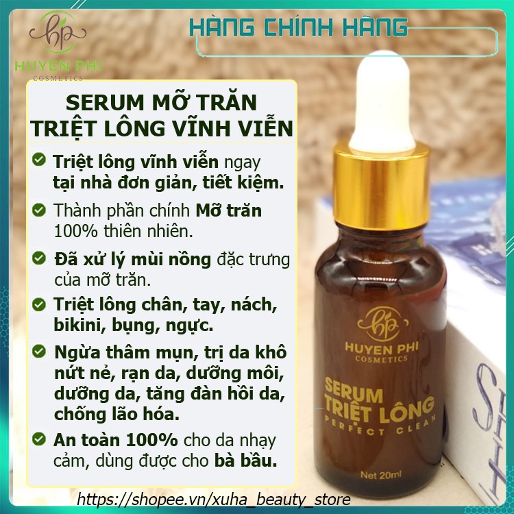 Triệt lông mỡ trăn - triệt lông vĩnh viễn, dưỡng da mềm mịn se khít lỗ chân lông hiệu quả an toàn tiết kiệm