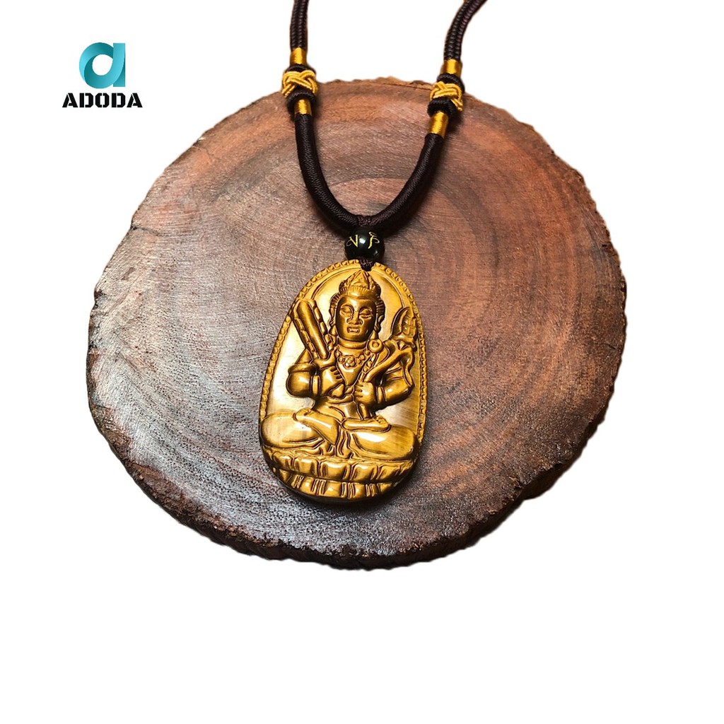 Mặt Dây Chuyền Phật Bản Mệnh Hư Không Tạng Bồ Tát Dành Cho Nam Tuổi Sửu Và Dần, Tặng Kèm Dây Đeo, ADODA