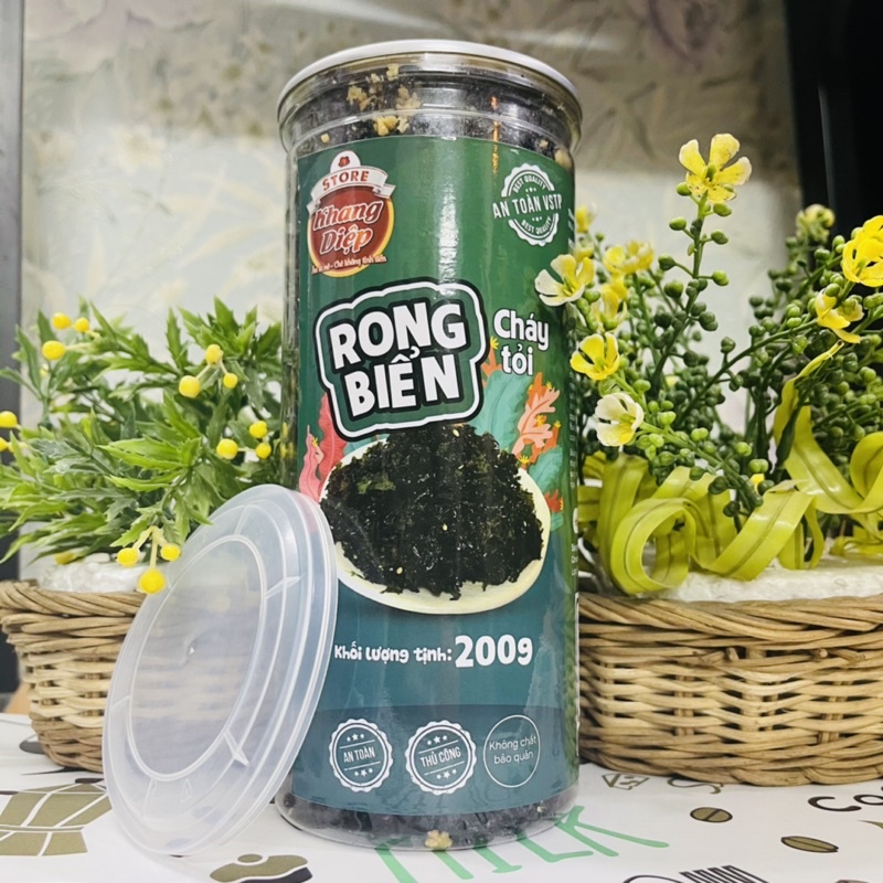 Rong biển cháy tỏi 200g Khang Diệp đồ ăn vặt Hà Nội