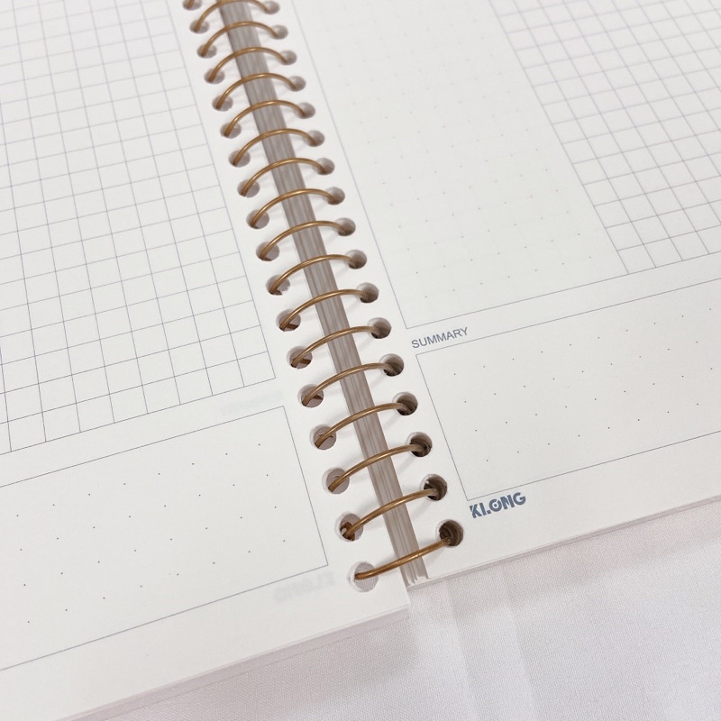 Sổ Cornell C-Notes Ghi bài Klong 120 / 200 trang Có Layout sẵn| Samy Study Stationery