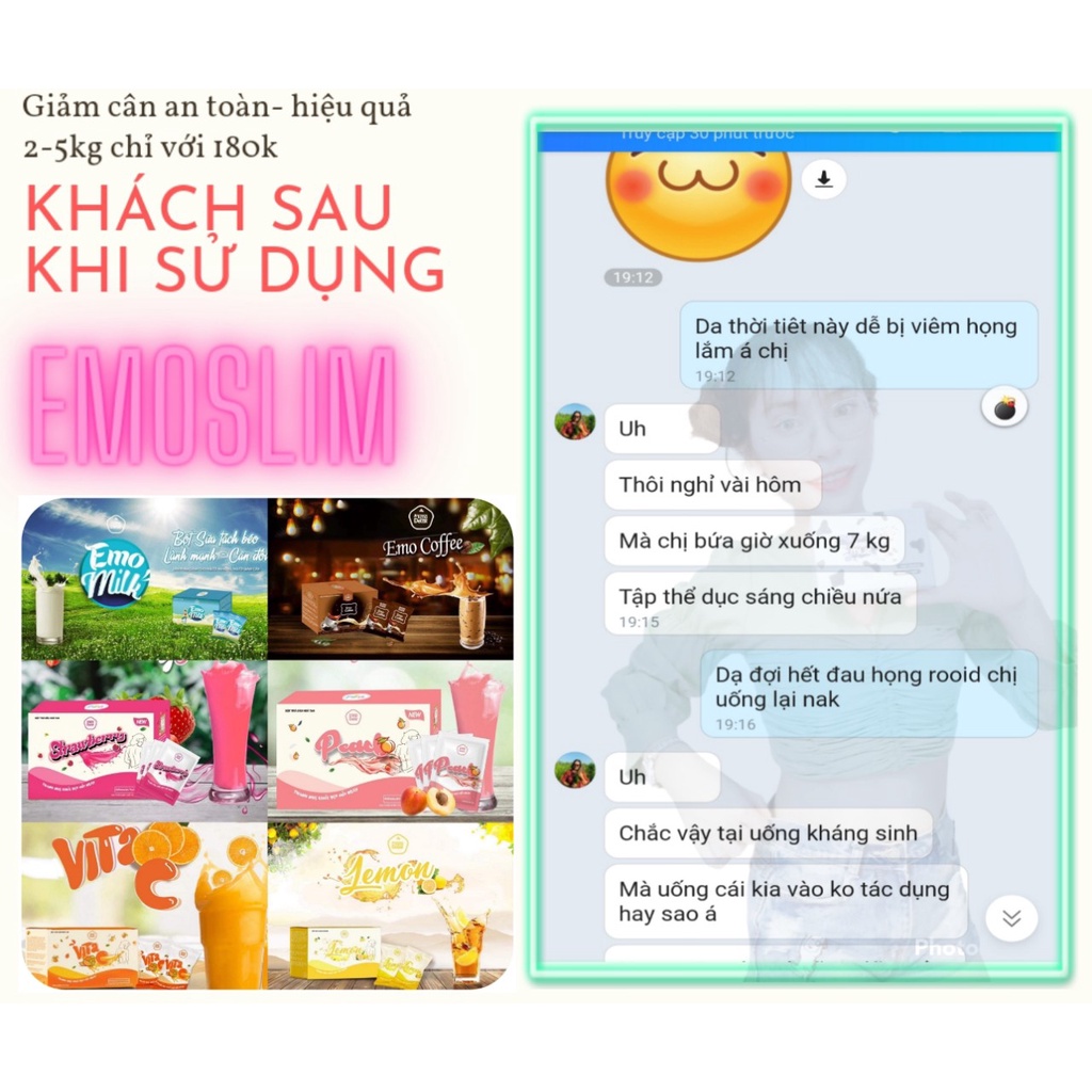 EMODETOX Vị Cafe giảm cân an toàn kèm quà tặng 🎁(phiên bản mới) | BigBuy360 - bigbuy360.vn