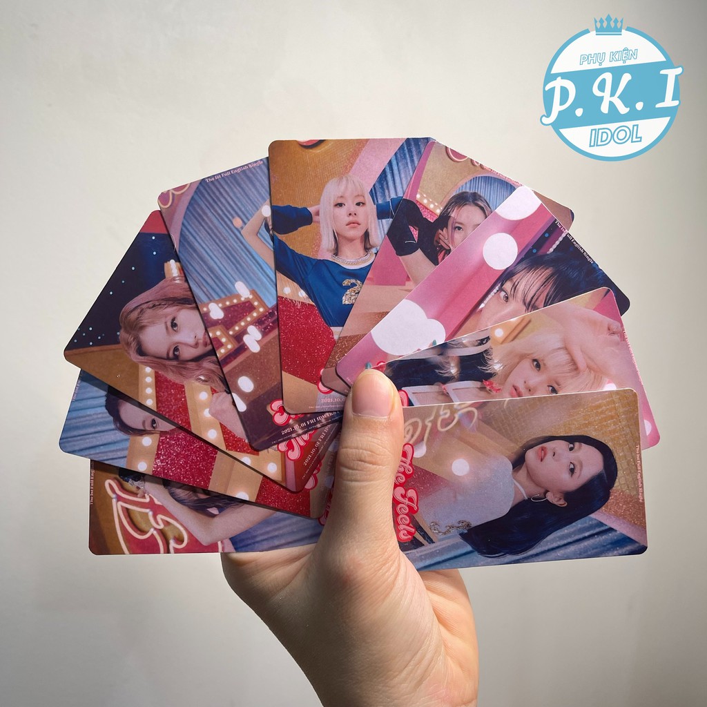 Bộ Card Twice MV The Feels Mới Nhất - Bo Góc Ép Lụa Siêu Bền