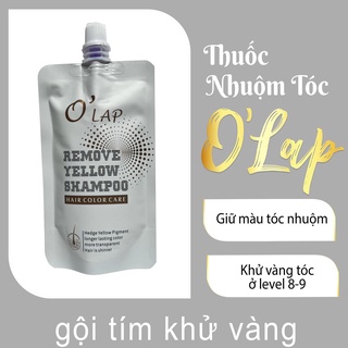 Dầu gội tím khử vàng giữ màu nhuộm tại nhà chính hãng OLAP OL60