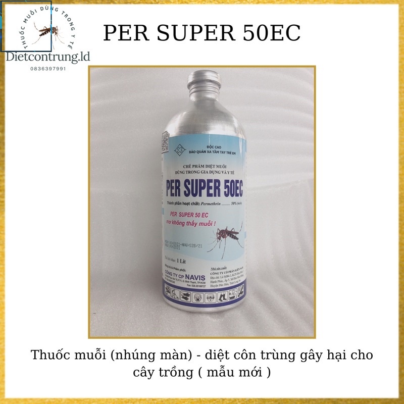 Thuốc muỗi chai nhôm PER SUPER 50EC - 1LÍT ,