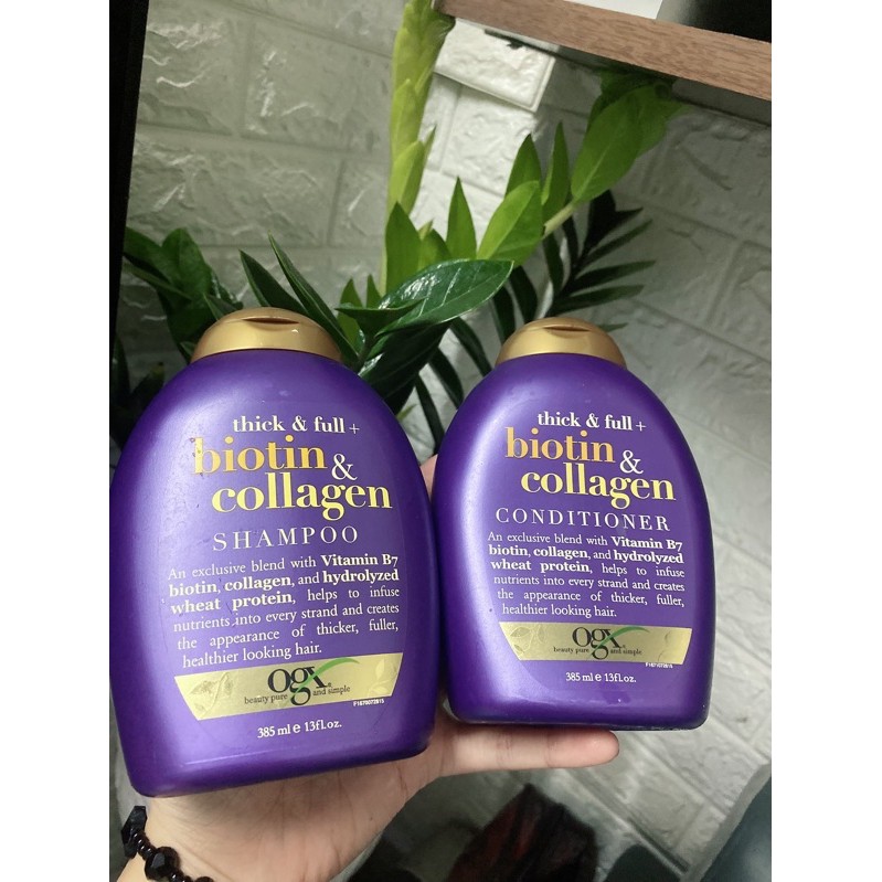 Bộ chăm sóc tóc - collagen biotin tím