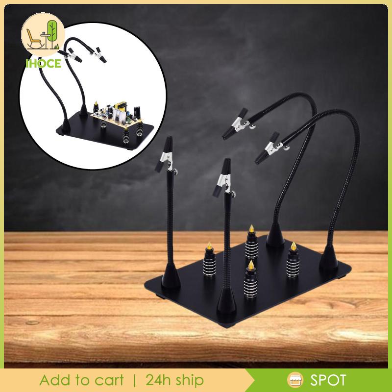 Giá Đỡ Máy Hàn Cầm Tay Ba Chân Có Thể Điều Chỉnh Kẹp Cá Sấu 4 PCB