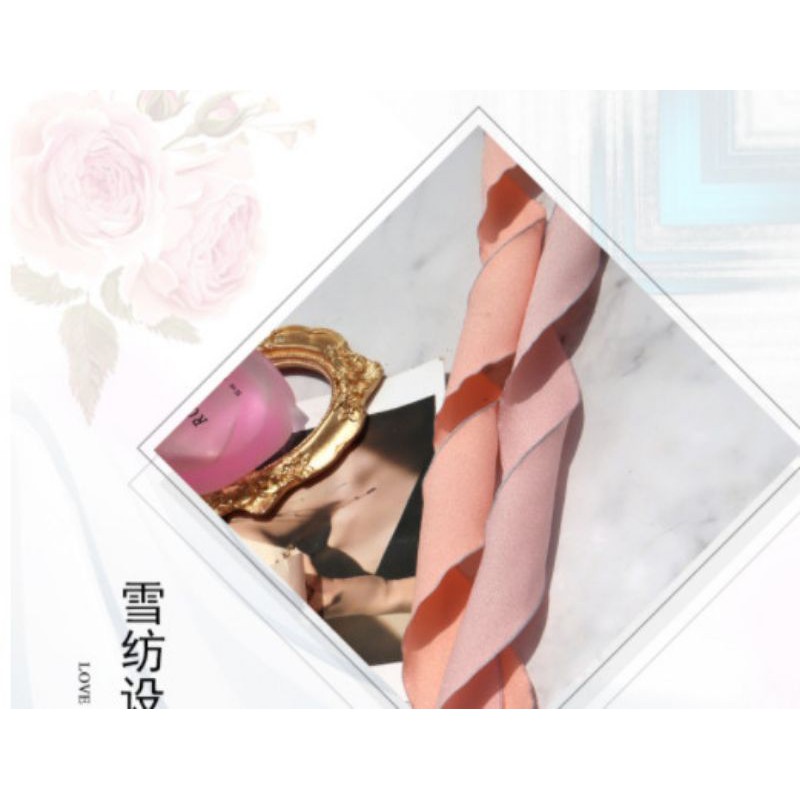 Ruy băng vải có viền kích cỡ 4cm làm phụ kiện handmade