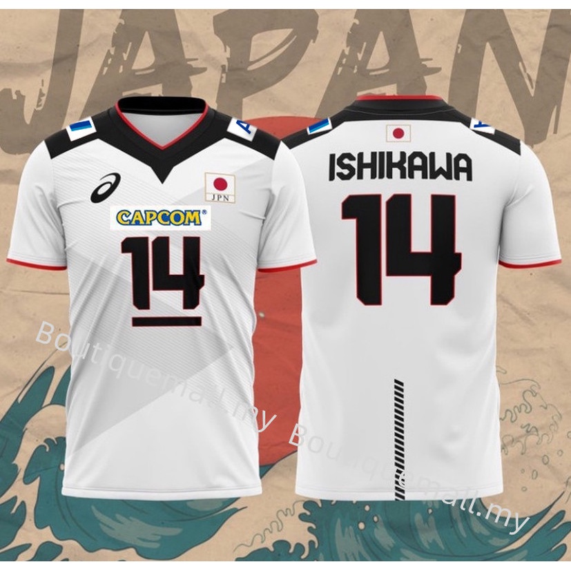 Áo Bóng Chuyền Ngắn Tay Phong Cách Nhật Bản 2022 Dành Cho Nam