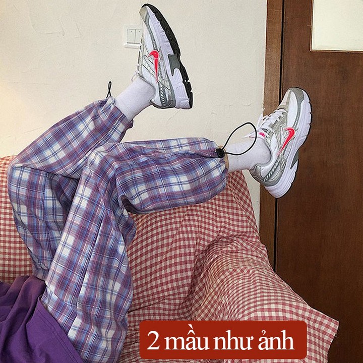 [Mã FAMAYWA giảm 10K đơn 50K] Quần kẻ caro bo gấu rút dây kiểu dáng thể thao - VIET_STAR | BigBuy360 - bigbuy360.vn