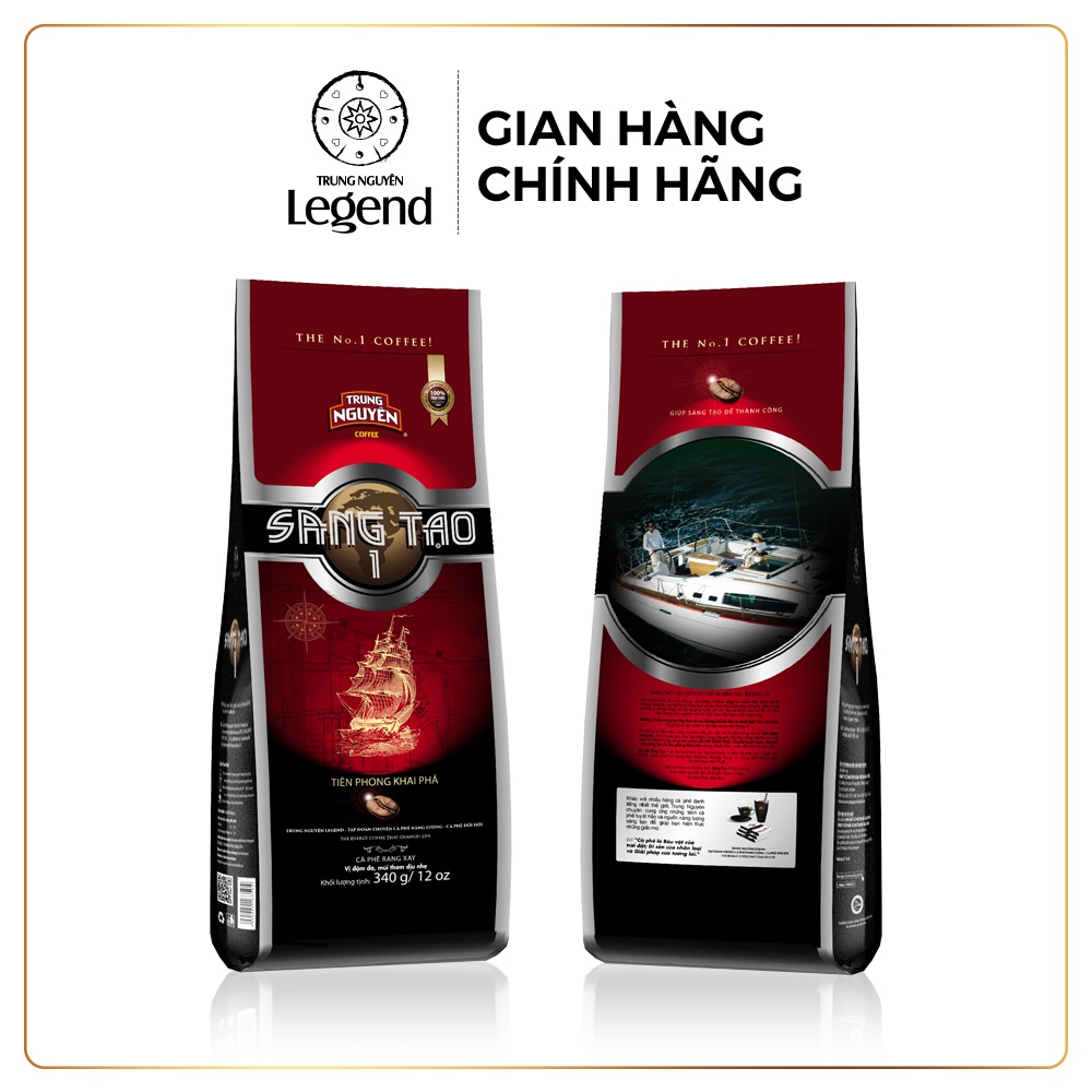 Cà phê Rang Xay Sáng Tạo 1 - Trung Nguyên Legend - 340gr (Culi và Robusta) | BigBuy360 - bigbuy360.vn