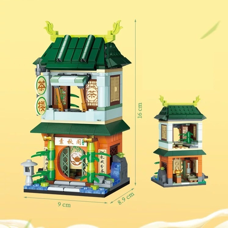 Đồ chơi xếp hình cửa hàng đường phố