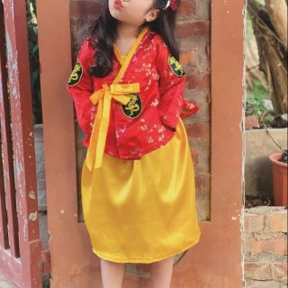 Hanbok rời chất gấm thượng hải cho bé siêu xinh