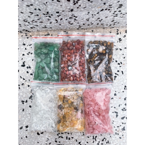 [200gram] Đá Vụn Phong Thuỷ - Đá NHUYỄN nhiều màu