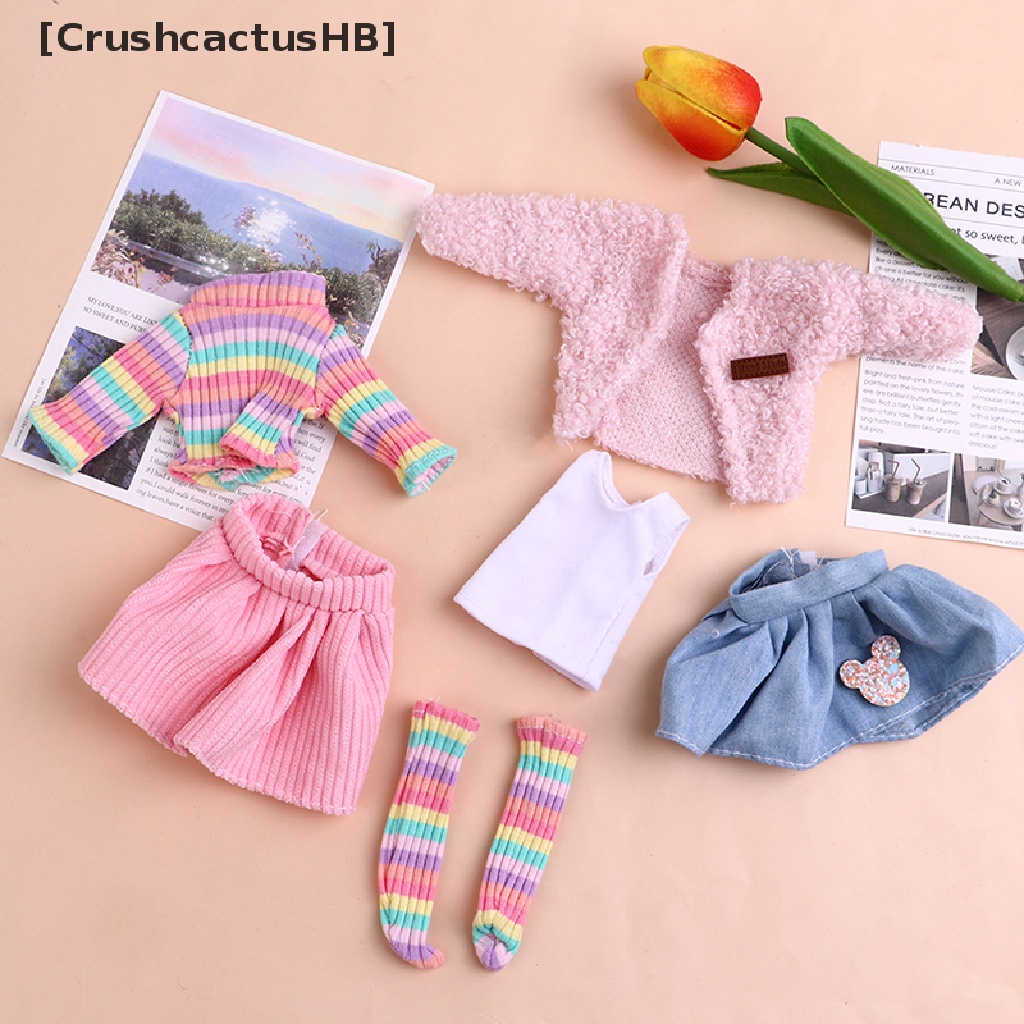 Quần áo phong cách đại học trang trí búp bê dành cho bé gái tỉ lệ 1/6 cỡ 30cm