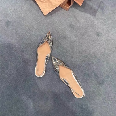 Giày búp bê sandal đế bằng mũi nhọn sang trọng, nữ tính